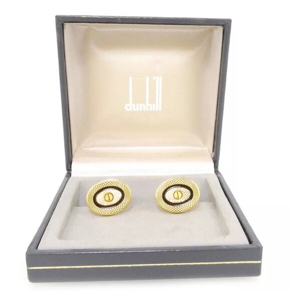 dunhill cuff d mark Gold Hardware Authentic USED - Picture 7 of 9